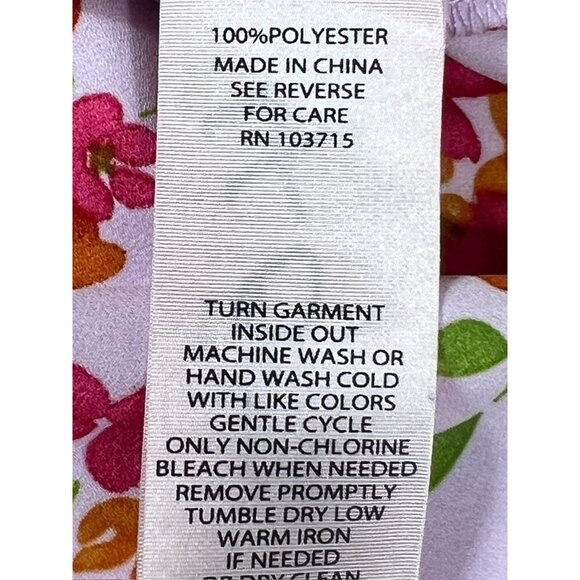 Nanette Lapore Women's Lavender Floral Long Sleeve Blouse - Picture 6 of 7